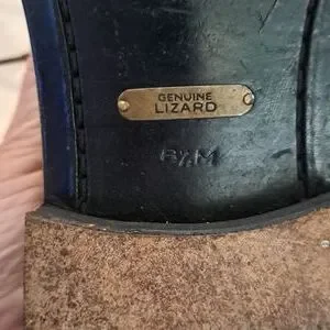 Mezlan Platinum Trapani Lizard Derby Square Toe Lace Up Oxford Shoes SZ 8.5M Mezlan | Shoes | Mezlan Platinum Trapani Lizard Derby Square  main image 4